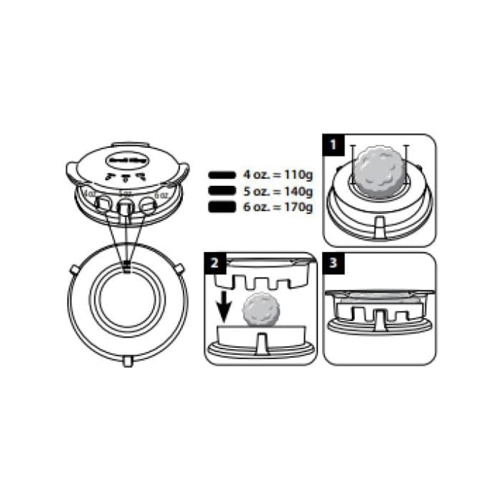 Прес для бургерів Broil King Deluxe 62475